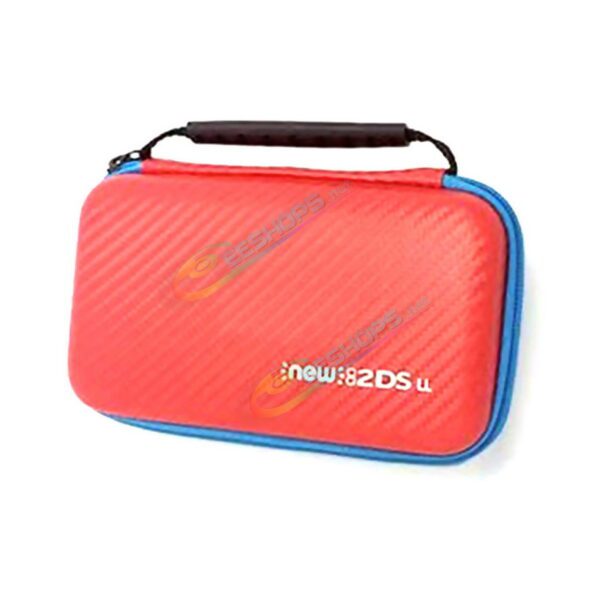 Best New Nintendo 2DS XL / LL Hard Carry Case Protective Storage Bag Red Color