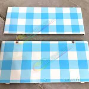 Cheap Nintendo New 3DS Extra Faceplate Cover Plates Replacement Blue & White Squares Edition