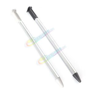 Cheap New Nintendo 3DS Extra Stylus Telescopic Metal Touch Pen Black / White Color 2 PCS Set Replacement