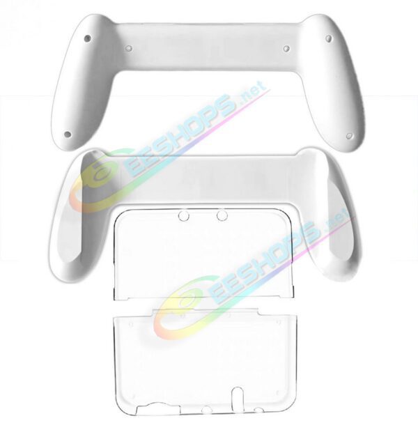 Cheap New Nintendo 3DS XL / LL Extra Handle Hand Grip White with Special Crystal Shell