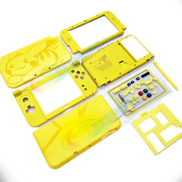 Cheap New Nintendo 3DS XL LL Extra Housing Case Shells Complete Replacement Pikachu Yellow