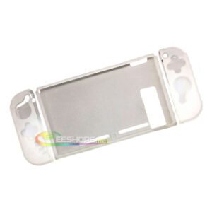 New TPU Skin Protector Case Sleeve Cover Armor for Nintendo Switch NS Game Console & Joy-Con Controllers Split Type Transparent White Replacement Parts