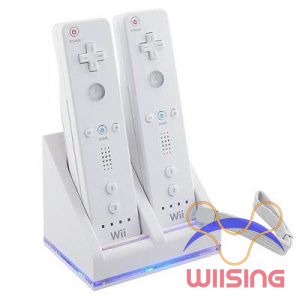 Cheap New for Nintendo Wii Blue Light Charge Station Accessory in EEBUYS Free Shipping