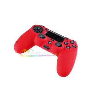 Cheap New Silicone Skin Protector Case Rubber Sleeve Cover Grip for Sony Playstation 4 PS4 Wireless DualShock 4 Game Controller Red Color