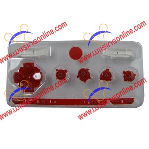 PSP 1000 Faceplate Button Set Deep Red PSP 1000 Repair Parts for Sony Playstation Portable PSP1000 Accessories in EEBUYS Free Shipping