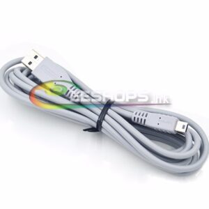 Official Mini USB Charge Data Cable MiniUSB Charging Cables for Nintendo Wii U Pro PS3 Wireless Controller PSP 1000 2000 3000 New Accessory in EEBUYS Free Shipping