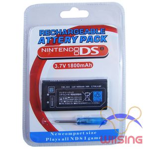 Rechargeable Battery Pack for Nintendo DSi 1800 mAh New Accessory in EEBUYS Free Shipping