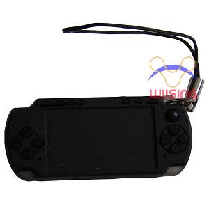 Cheap New PSP1000 Silicon Decorated pendant-miniature for Sony Playstation Portable PSP 1000 console black colour Accessory in EEBUYS Free Shipping