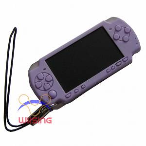 Cheap New PSP1000 Silicon Decorated pendant-miniature for Sony Playstation Portable PSP 1000 console purple colour Accessory in EEBUYS Free Shipping