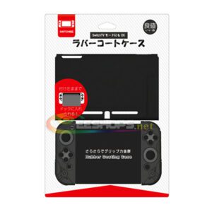 New IINE Black Transparent PC Crystal Shell for Nintendo Switch Console & Silicone Rubber Case Sleeve Cover for NS Joy-Con L/R Controllers Separated Zelda Black Replacement Spare Parts