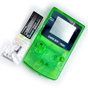 Best Nintendo GameBoy Color Laminated Screen + Clear Green Housing Case Kit Replacement