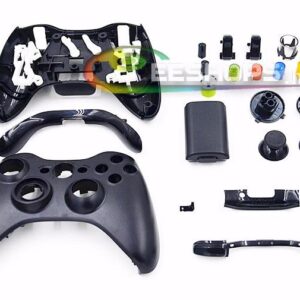 Best New for Xbox 360 Wireless Controller Housing Case Outer Shell Replacement Full Complete Assembly 27 Parts Set Black Color