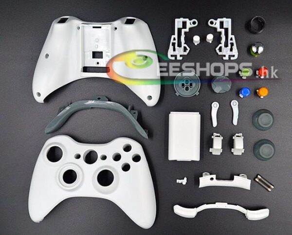 Cheap New Housing Case Outer Shell Cover White for Xbox 360 Wireless Controllers Full Complete Assembly 27 Parts Set White Replacement