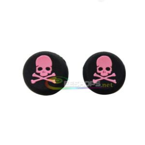 New Thumb Grips Silicone Rocker JoyStick Cap Cover Skull for Microsoft Xbox One 360 Slim E S XboxOne Xbox360 Controllers Pink A Pair Replacement Spare Parts