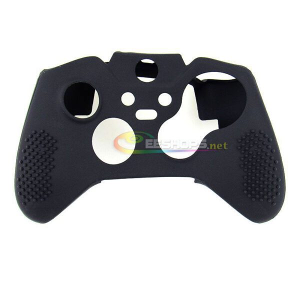 Cheap New Silicone Skin Protector Case for Microsoft Xbox One Elite Wireless Controller Rubber Protective Sleeve Armor Black Color + Free Thumb Grips