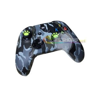 Best New Silicone Skin Protector Case for Microsoft Xbox One XboxOne Slim S Wireless Controllers Rubber Sleeve Armor Cover Camouflage Pattern B + Claw Thumb Grips