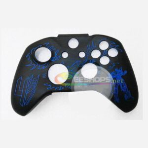 Best Silicone Skin Protector Case for Microsoft Xbox One Slim S Wireless Controller Protective Rubber Sleeve Armor Cover Blue Transformers + Free One Piece Thumb Grips