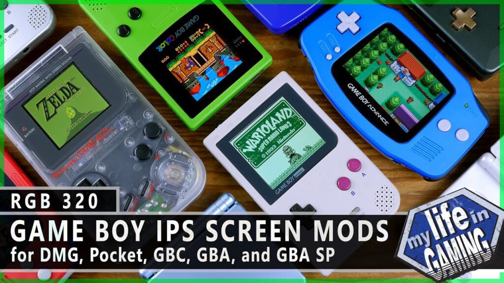 Game Boy IPS Screen Mods for DMG, Pocket, GBC, GBA, and GBA SP :: RGB320 / MY LIFE IN GAMING