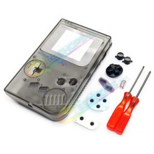 Cheap Nintendo GameBoy Extra Housing Case Shells Full Set Clear Black Replacement