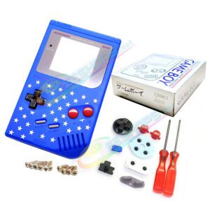 Cheap Nintendo GameBoy Extra Housing Case Shells Replacement Blue Color The Stars Edition + Collection Box Complete Set