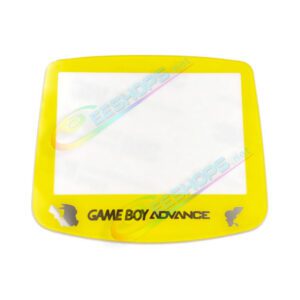 Best Nintendo GameBoy Advanced Glass Mirror Screen Top Protector Cover Pikachu Yellow Color Replacement