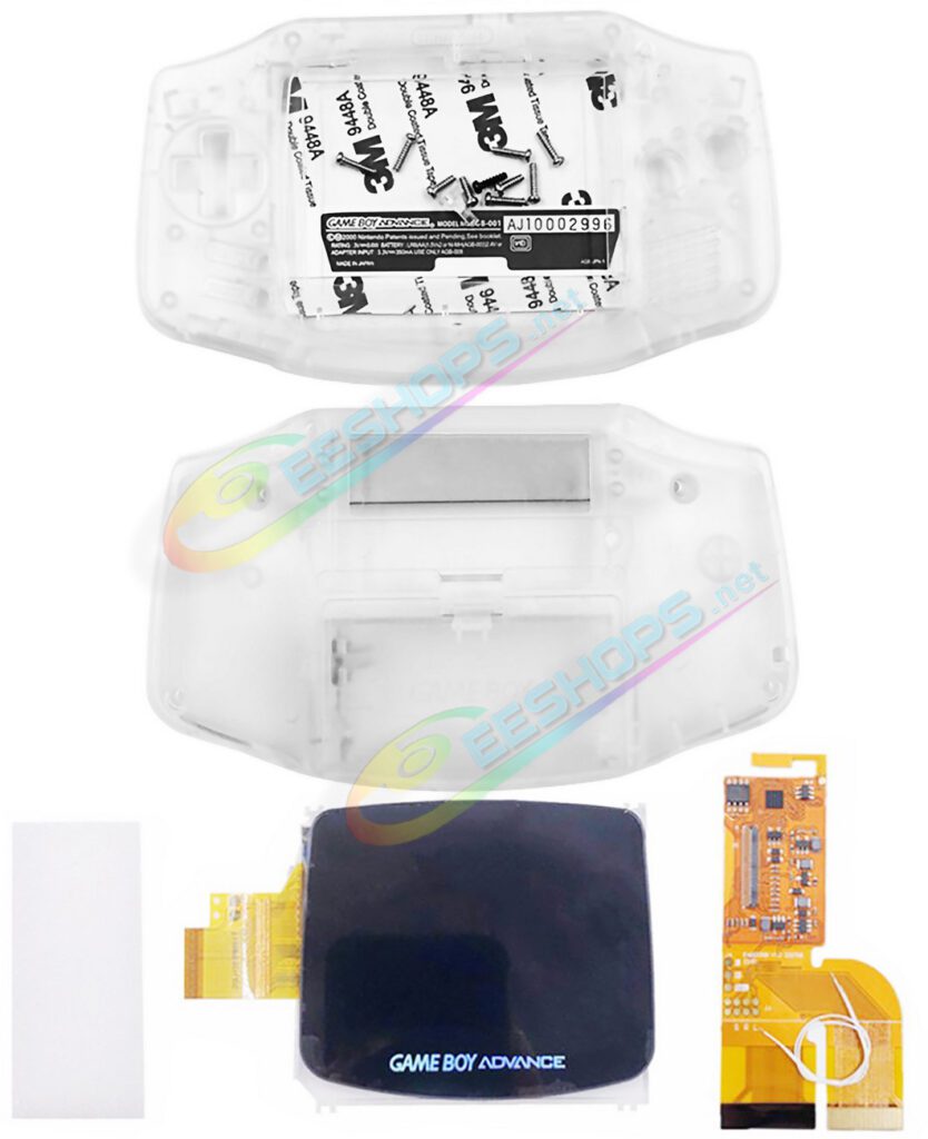 Cheap Nintendo GameBoy Advance IPS Display Screen Mod Kit with Housing Case Shells Transparent