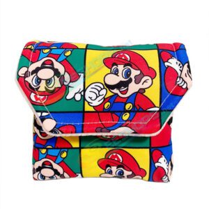 Best Nintendo GameBoy Advance SP Storage Bag Soft Carrying Protective Pouch Super Mario Bro Edtion Red Color