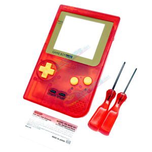 Cheap Nintendo GameBoy Pocket Extra Shell Housing Case Clear Red Replacement