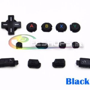 Genuine New ABXY A B X Y L R ZL ZR Home Select Key Button 13pcs Set for Nintendo New 3DS XL LL 3DSXL 3DSLL Black Replacement Spare Parts