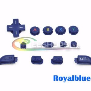 Genuine New ABXY A B X Y L R ZL ZR Home Select Key Button 13pcs Set for Nintendo New 3DS XL LL 3DSXL 3DSLL Handheld Console Blue