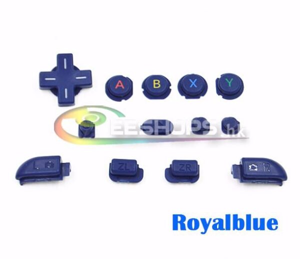 Genuine New ABXY A B X Y L R ZL ZR Home Select Key Button 13pcs Set for Nintendo New 3DS XL LL 3DSXL 3DSLL Handheld Console Blue