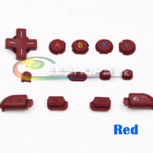 Genuine New ABXY A B X Y L R ZL ZR Home Select Key Button 13pcs Set for Nintendo New 3DS XL LL 3DSXL 3DSLL Red Replacement Spare Parts