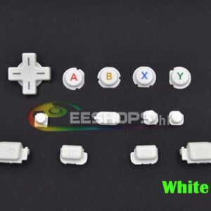 Genuine New ABXY A B X Y L R ZL ZR Home Select Key Button 13pcs Set for Nintendo New 3DS XL LL 3DSXL 3DSLL Handheld Console White