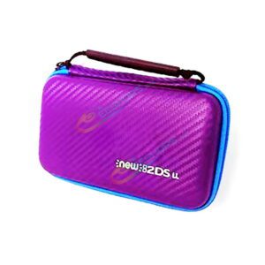 Best New Nintendo 2DS XL / LL Hard Carry Case Protective Storage Bag Purple Color