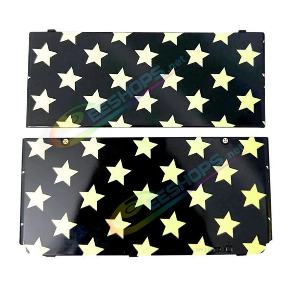 Cheap Nintendo New 3DS Extra Faceplate Shells Replacement Black & Golden Stars Limited Edition