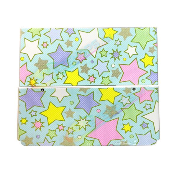 Cheap Nintendo New 3DS Extra Faceplate Shells Replacement Multi-Colored Stars Pattern