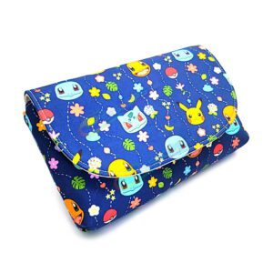 Best Sony PlayStation Vita 2000 1000 Storage Bag Semi-Soft Protective Carry Pocket Pokemon Blue Edition