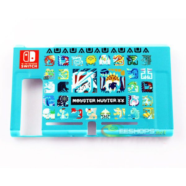 New for Nintendo Switch NS Game Console Protective Case Cover Shell Armor Monster Hunter XX Blue Matte Replacement Spare Parts Free Shipping