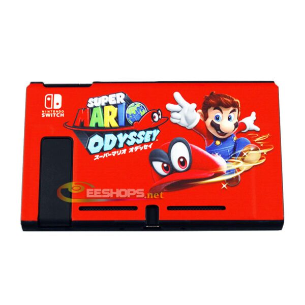 New for Nintendo Switch NS Game Console Protective Case Cover Shell Armor Shell Protector Super Mario Odyssey Red Matte Replacement Spare Parts