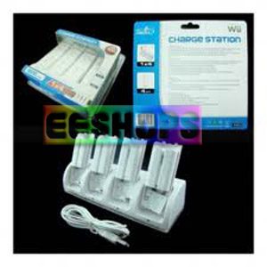 Cheap New for Nintendo Wii 4 x 1  4 in 1 Charge Station Accessory in EEBUYS Free Shipping