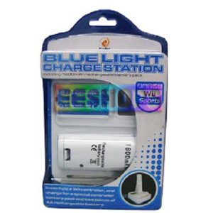 Cheap New for Nintendo Wii Blue Light Charge Station Include  Rechargeable Batttery Accessory in EEBUYS Free Shipping