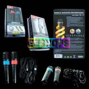 Cheap New for Nintendo Wii PS3 2 in 1 Wired Karaoke Microphone Accessory in EEBUYS Free Shipping