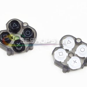 Original New Right Control Key Function Button + Rubber Mat for Sony Playstion PS Vita PSV 1000 PSV1000 Console Replacement Spare Parts White