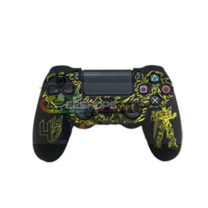 Cheap New Silicone Skin Protector Case Rubber Cover Sleeve for Sony Playstation 4 PS4 DualShock 4 Wireless Controller Transformers Yellow + Free One Piece Thumb Grips