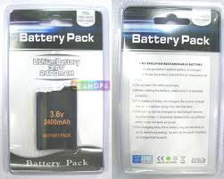 Sony PSP 2000 2400 MAH Battery Pack Replacement for SONY PlayStation 2 Video Game Console Spare Parts Accessories in EEBUYS Free Shipping