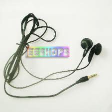 Cheap New for Sony PSP 3000 and 808 Original Black Earphone without Packing for Playstation Portable PSP Slim 3000 Repair Spare Parts Accessories in EEBUYS Free Shipping