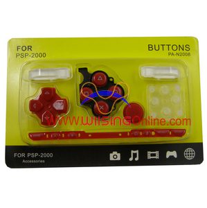 Cheap New PSP2000 Repair Parts Replacement Buttons for Sony Playstation Portable Slim PSP 2000 Handheld Game Console (Red) Repair Spare Parts Accessories in EEBUYS Free Shipping