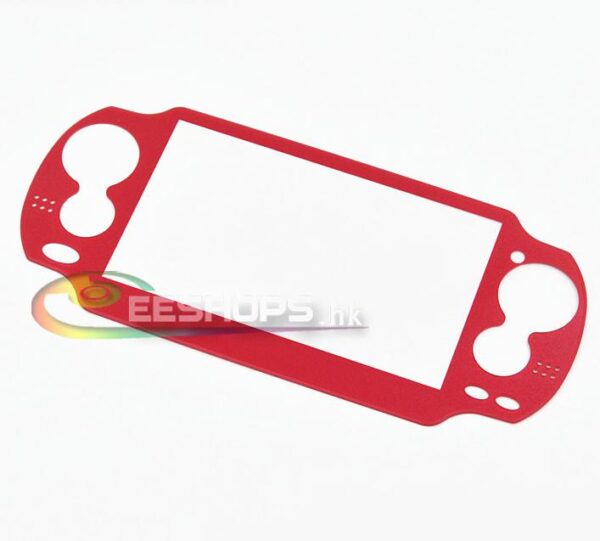 Genuine New Protective Faceplate Glass Screen Mirror Surface for Sony Playstion PS Vita PSV 1000 PSV1000 Console Replacement Part Red