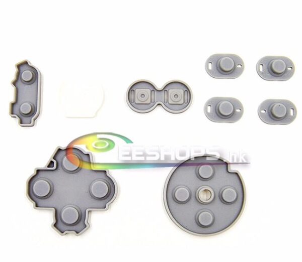 New Genuine Key Button Pad Conductive Rubber Mat 9pcs Full Set for Nintendo Wii U GamePad Controller Replacement Repair Parts