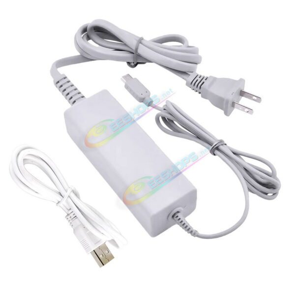 Cheap Nintendo WIi U Gamepad Charger AC Adapter + USB Charging Cable Replacement